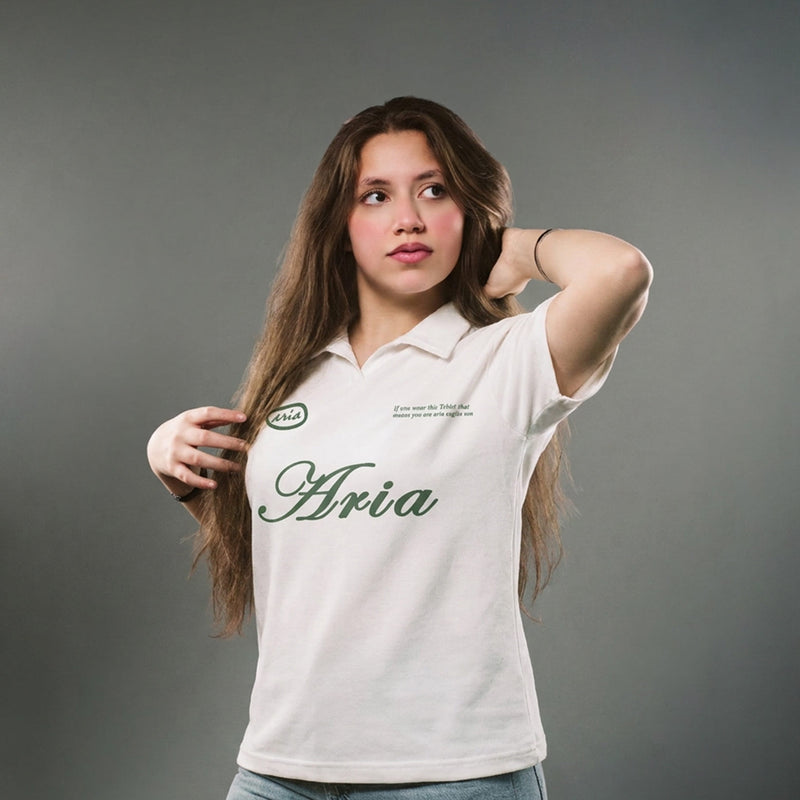 ARIA WHITE-POLO