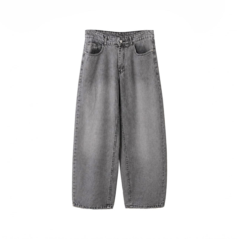 GRAY BALLONFIT-DENIM